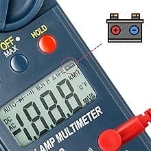 AstroAI Digital Clamp Meter 2000 Counts with Auto Ranging, Measures DC/AC Voltage, Amp, Current, Resistance, Continuity, Tests Diodes, Model DT202