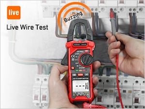 AstroAI Digital Clamp Meter Multimeter 2000 Counts Amp Voltage, Black