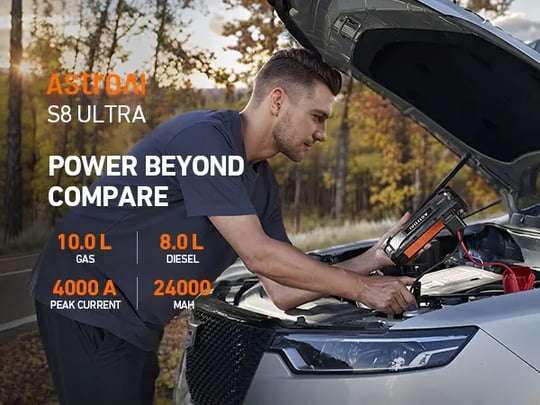 Powerful S8 Ultra Battery Jump Starter | AstroAI
