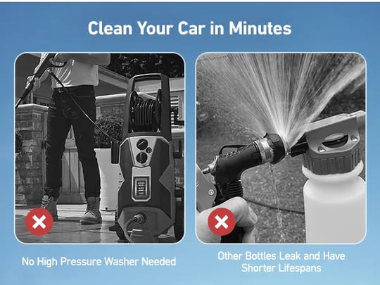 AstroAI Foam Gun Car Wash Gun with Wash Mitt & Microfiber