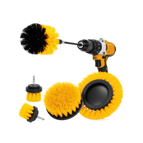 AstroAI Drill Brush Attachment Set 6Pack, Yellow