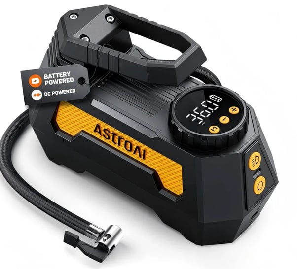 AstroAI H2 Pro dual-power portable tire inflator