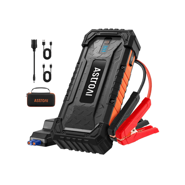 AstroAI S8 Ultra+ Car Battery Jump Starter, 5000A Peak Portable Car Jump Starter for Up to All Gas & 10.0L Diesel Engines