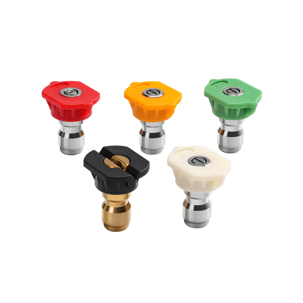 AstroAI Pressure Washer Spray Nozzle Tips 5-Pack,5 Cleaning Angles, 1/4” Quick Connector, 2.5 GPM Nozzle Size Fit Most Pressure Washers, Foam Gun
