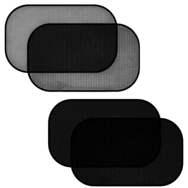 AstroAI Car Window Shade, Car Window Shade Baby, Car Sun Shade-Cling Sunshade for Side Windows-80GSM UPF50+ Blocks Sun, Glare Shield and UV Rays Protection (2 Transparent +2 Semi Transparent) L