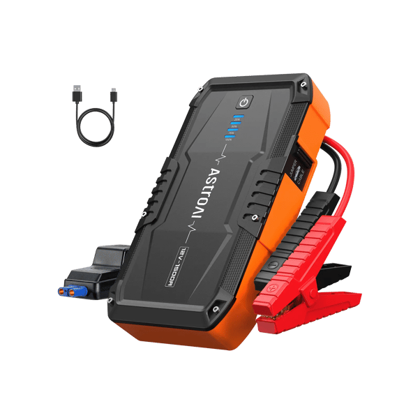 Astroai S8 Batterie de Démarrage de Voiture1500A avec Chargeur de Prise