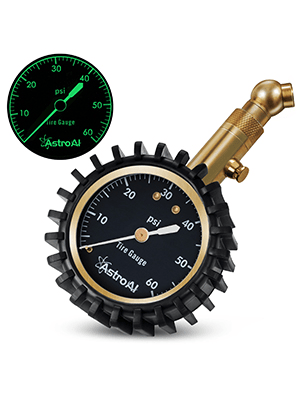 AstroAI 60PSI Tire Pressure Gauge, Tire Gauge, Short Size