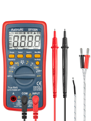 AstroAI 4000 Counts TRMS Digital Multimeter, Model DT132A