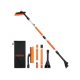 AstroAI 62.4 Inch Ice Scraper and Extendable Car Snow Brush,Orange with 360° Pivoting Brush Head