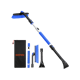 AstroAI 47.2 Inch Ice Scraper Extendable Car Snow Brush, Blue with 360° Pivoting Brush Head