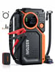 AstroAI 6000A Jump Starter with Tire Inflator, 12V Car Battery Booster with 150PSI Air Compressor, All Gas/12L Diesel Vehicles, LED Digital Display, Orange
