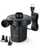 AstroAI Portable Air Pump for Inflator/Deflator - 110V AC/12V DC Air Mattress Pump, Electric Air Pump with 3 Nozzles, Suitable for Outdoor Camping Air Bed, Pool Toys, Swimming Ring