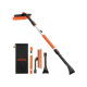 AstroAI 47.2 inch Ice Scraper and Extendable Snow Brush (Orange)