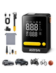 AstroAI L10 Mini Compresor Aire Portátil, Inflador Ruedas Coche Electrico 2 Veces Más Rápido con Gran Pantalla, Compresor Aire Inalámbrico, Moto y Etc.