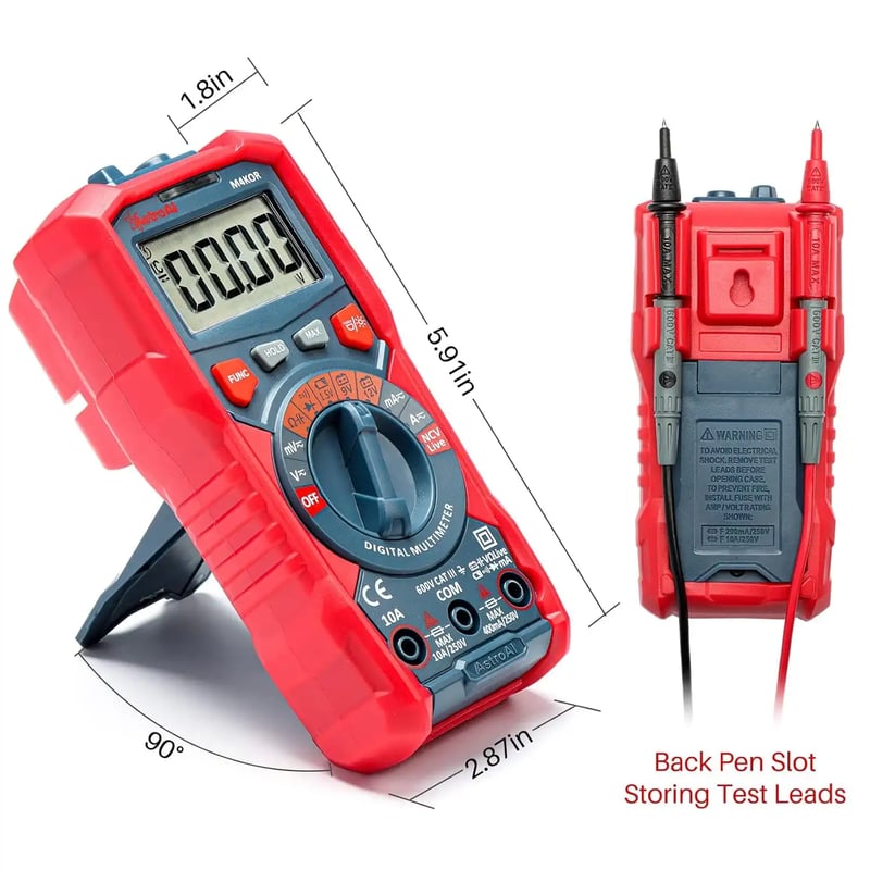 AstroAI Digital Multimeter 4000 Counts, Model M4K0R