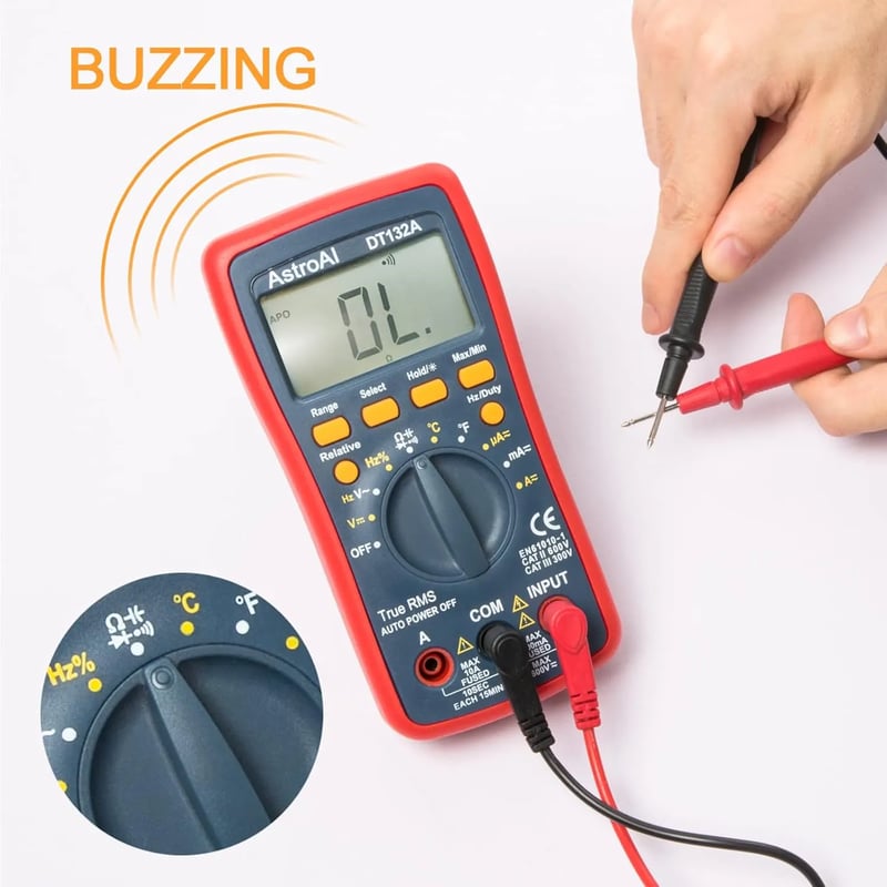 AstroAI 4000 Counts TRMS Digital Multimeter, Model DT132A