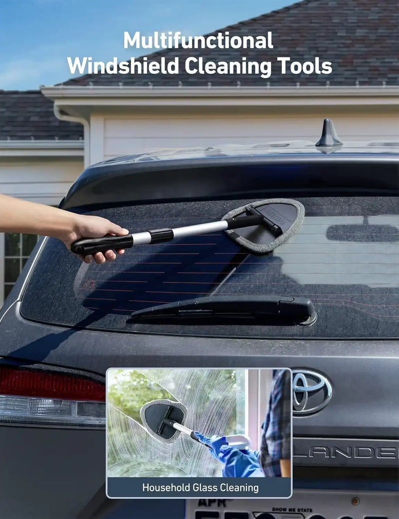AstroAI Triangle Car Windscreen Cleaner, Car Window Cleaner,Gray