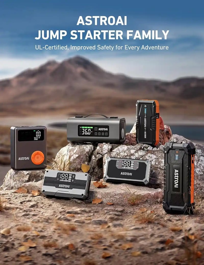 AstroAI S8 Jump Starter 1500A Battery Jump Starter with 3 Modes Flashlight and Jumper Cable