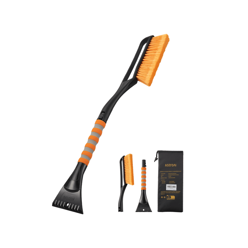 AstroAI 27 Inch Snow Brush 1 Pack (Orange)