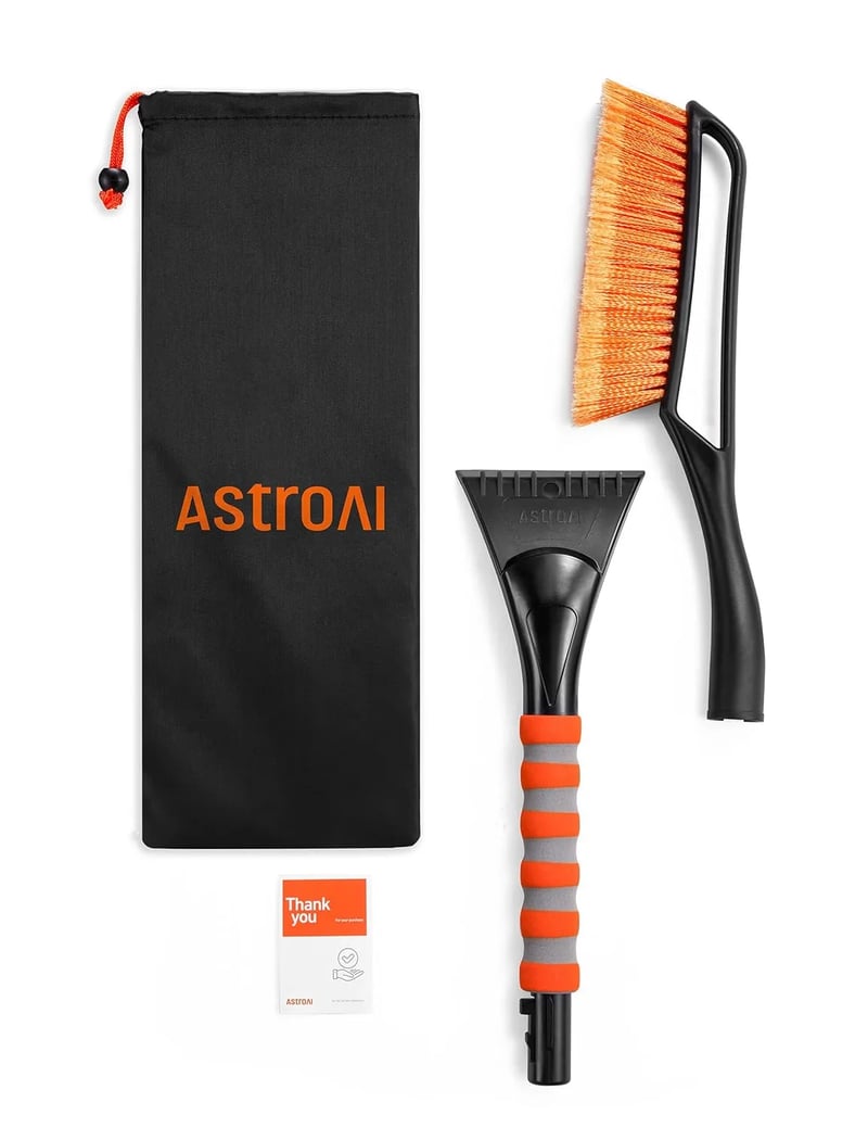 AstroAI 27 Inch Snow Brush 1 Pack (Orange)