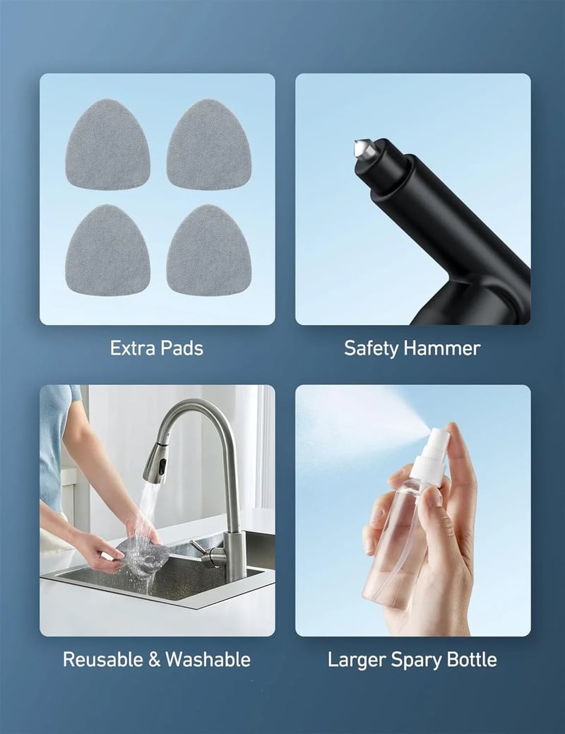 AstroAI Triangle Car Windscreen Cleaner, Car Window Cleaner,Gray