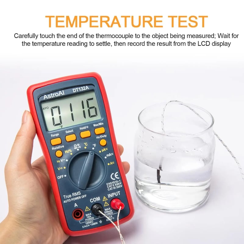 AstroAI 4000 Counts TRMS Digital Multimeter, Model DT132A