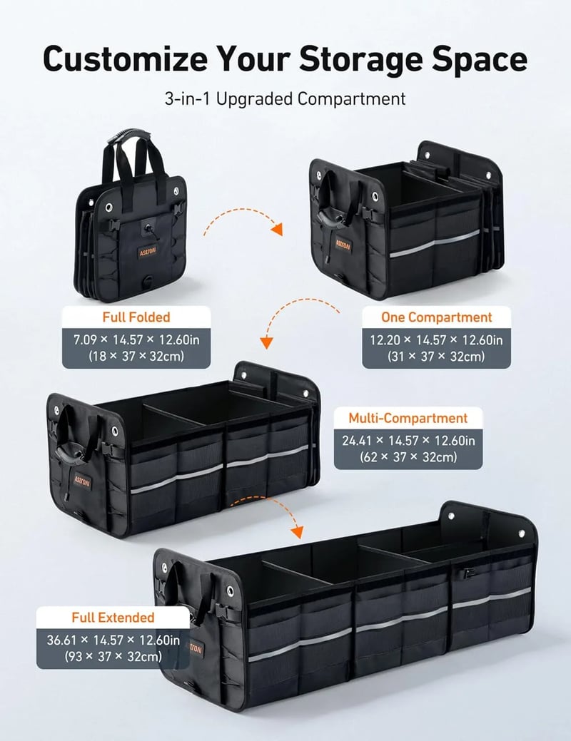 AstroAI Car Trunk Organizer Storage, Large
