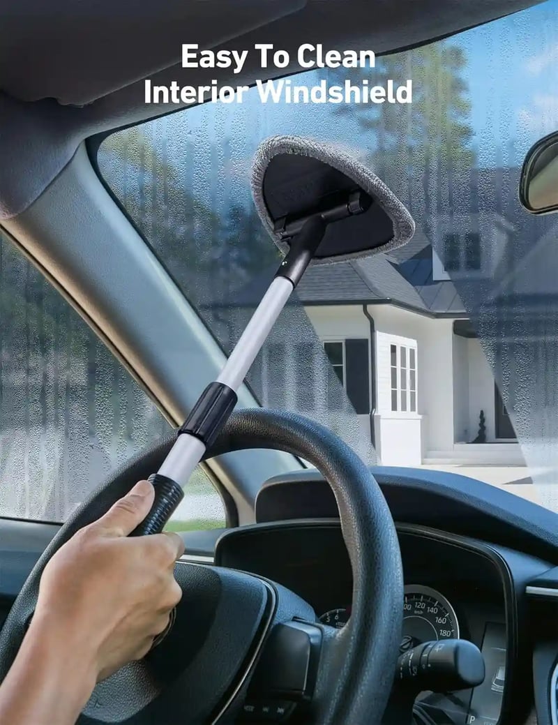 AstroAI Triangle Car Windscreen Cleaner, Car Window Cleaner,Gray