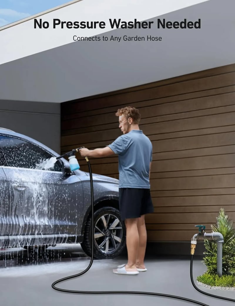 AstroAI Foam Gun Car Wash Gun with Wash Mitt & Microfiber Towel