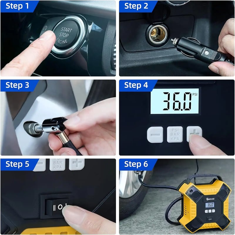 AstroAI 160 PSI Portable Air Compressor, Tyre Inflator