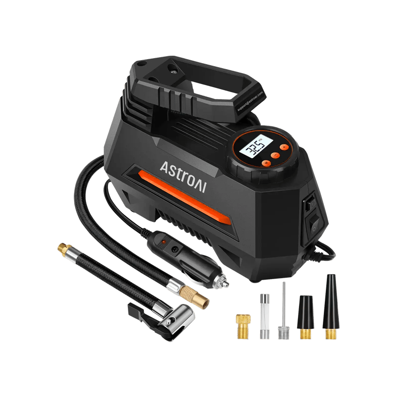 AstroAI 100 PSI, 12V DC,Tire Inflators,Canadian Tire Air Pumps, Orange