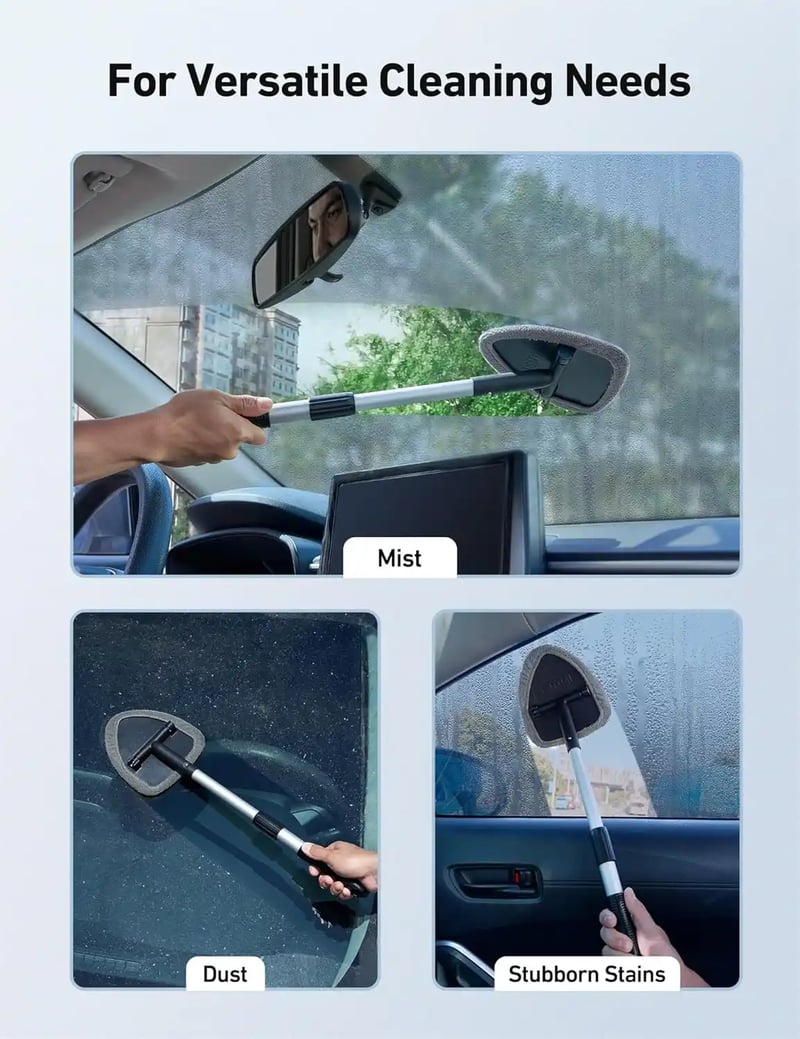 AstroAI Triangle Car Windscreen Cleaner, Car Window Cleaner,Gray