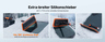 AstroAI 119CM Schneebesen und Abnehmbarer Eiskratzer Auto 2-in-1 mit Lackschonendem Silikonkopf für Autos, PKW, LKWs, SUVs